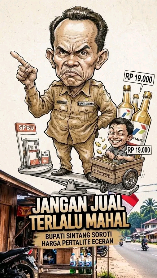 Bupati Sintang Sesalkan Praktik Aji Mumpung Pengecer Jual Pertalite Hingga Rp 20 Ribu Per Liter